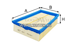 Фильтр воздушный GOODWILL AG 370 GOODWILL  - фото, характеристики, описание.