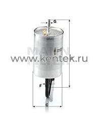 топливный фильтр MANN-FILTER WK832 MANN-FILTER  - фото, характеристики, описание.