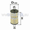 ФИЛЬТРУЮЩИЙ ЭЛЕМЕНТ ОЧИСТКИ ТОПЛИВА DIFA 6305K (740-1117040-10)