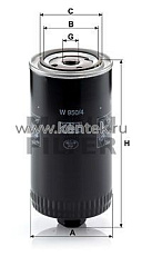 масляный фильтр MANN-FILTER W950/4 MANN-FILTER  - фото, характеристики, описание.