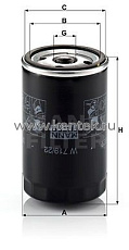 масляный фильтр MANN-FILTER W719/22 MANN-FILTER  - фото, характеристики, описание.
