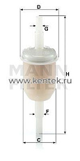топливный фильтр MANN-FILTER WK31/2(10) MANN-FILTER  - фото, характеристики, описание.
