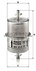 топливный фильтр MANN-FILTER WK43/8 MANN-FILTER  - фото, характеристики, описание.