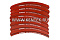Накладки торм. компл. (1 рем.) (с заклеп.) WVA 19071 (M2190711) MARSHALL