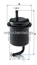 топливный фильтр MANN-FILTER WK614/47 MANN-FILTER  - фото, характеристики, описание.