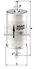 топливный фильтр MANN-FILTER WK410 MANN-FILTER  - фото, характеристики, описание.