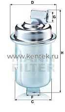 топливный фильтр MANN-FILTER WK614/44 MANN-FILTER  - фото, характеристики, описание.