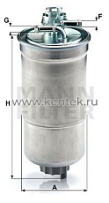 топливный фильтр MANN-FILTER WK853/3X MANN-FILTER  - фото, характеристики, описание.
