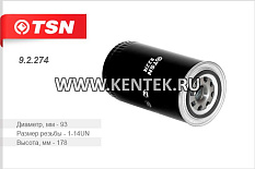 Фильтр масляный TSN 9.2.274 TSN  - фото, характеристики, описание.