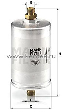 топливный фильтр MANN-FILTER WK726/3 MANN-FILTER  - фото, характеристики, описание.