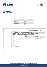 гидравлический фильтр элемент FILTREC WT1037 FILTREC  - фото, характеристики, описание.