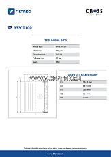 Гидравлический фильтр-элемент FILTREC R330T100 FILTREC  - фото, характеристики, описание.