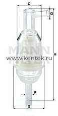 топливный фильтр MANN-FILTER WK31/5(10) MANN-FILTER  - фото, характеристики, описание.