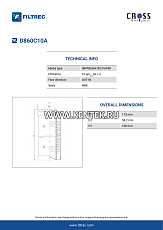 гидравлический фильтроэлемент FILTREC D860C10A FILTREC  - фото, характеристики, описание.