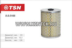 Фильтр топливный(элемент фильтрующий) TSN 9.8.0166 TSN  - фото, характеристики, описание.