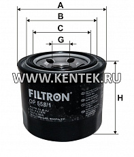 навинчивающийся масляный фильтр (коробочного типа) FILTRON OP558/1 FILTRON  - фото, характеристики, описание.