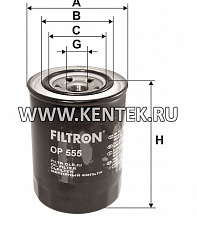 навинчивающийся масляный фильтр (коробочного типа) FILTRON OP555 FILTRON  - фото, характеристики, описание.