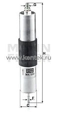 топливный фильтр MANN-FILTER WK533 MANN-FILTER  - фото, характеристики, описание.