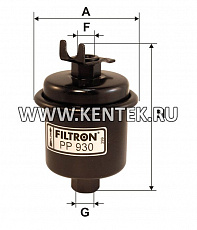 топливный фильтр коробочного типа FILTRON PP930 FILTRON  - фото, характеристики, описание.