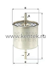 топливный фильтр MANN-FILTER WK8046 MANN-FILTER  - фото, характеристики, описание.