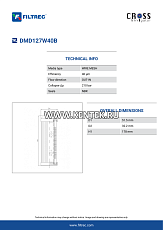 Гидравлический фильтр-элемент FILTREC DMD127W40B FILTREC  - фото, характеристики, описание.