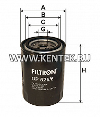 навинчивающийся масляный фильтр (коробочного типа) FILTRON OP526/6 FILTRON  - фото, характеристики, описание.