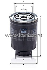 топливный фильтр MANN-FILTER WK8052Z MANN-FILTER  - фото, характеристики, описание.