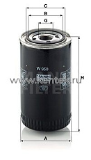 масляный фильтр MANN-FILTER W950 MANN-FILTER  - фото, характеристики, описание.