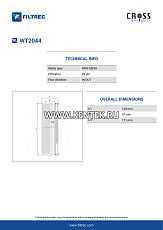 Гидравлический фильтр-элемент FILTREC WT2044 FILTREC  - фото, характеристики, описание.