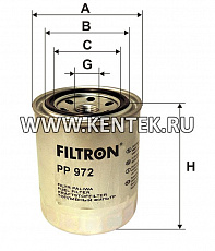 топливный фильтр коробочного типа FILTRON PP972 FILTRON  - фото, характеристики, описание.