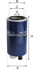 Фильтр топливный GOODWILL FG126 GOODWILL  - фото, характеристики, описание.