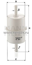 топливный фильтр MANN-FILTER WK4002 MANN-FILTER  - фото, характеристики, описание.
