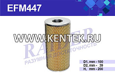 Фильтр масляный (элемент фильтрующий) RAIDER EFM447 RAIDER  - фото, характеристики, описание.