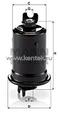 топливный фильтр MANN-FILTER WK614/8 MANN-FILTER  - фото, характеристики, описание.