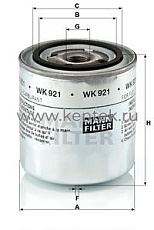 топливный фильтр MANN-FILTER WK921 MANN-FILTER  - фото, характеристики, описание.
