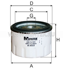 фильтр воздушный турбокомпрессора M-FILTER A8033 M-FILTER  - фото, характеристики, описание.