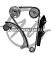 Ремкомплект цепи ГРМ+VVT-I муфта (ДВС: 1.0L, 1.2L, 1.4L) MICRA K12E, NOTE E11 HANSE HC 800 024 KIT