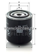 фильтр охлаждающей жидкости MANN-FILTER WA923/2 MANN-FILTER  - фото, характеристики, описание.