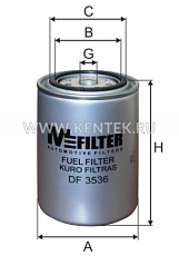 Фильтр дизельного M-FILTER DF3536 M-FILTER  - фото, характеристики, описание.