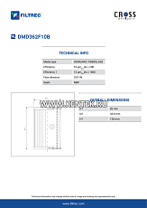 гидравлический фильтроэлемент FILTREC DMD362F10B FILTREC  - фото, характеристики, описание.