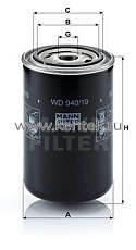 масляный фильтр высокого давления MANN-FILTER WD940/19 MANN-FILTER  - фото, характеристики, описание.