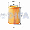 ФИЛЬТРУЮЩИЙ ЭЛЕМЕНТ ОЧИСТКИ ВОЗДУХА DIFA 4307 DIFA 4307