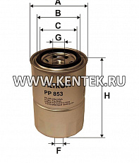топливный фильтр коробочного типа FILTRON PP853 FILTRON  - фото, характеристики, описание.
