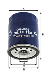 Фильтр масляный двигателя GOODWILL OG 806 GOODWILL  - фото, характеристики, описание.
