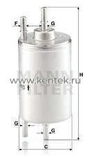 топливный фильтр MANN-FILTER WK720/5 MANN-FILTER  - фото, характеристики, описание.