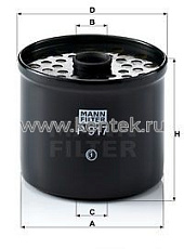 топливный фильтр MANN-FILTER P917x MANN-FILTER  - фото, характеристики, описание.