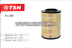 Фильтр воздушный TSN 9.1.308 TSN  - фото, характеристики, описание.