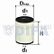 Топливный фильтр элемент DIFA DIFA6305.1P