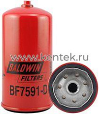 топливный фильтр, Spin-on (накручивающийся) / Drain Baldwin BF7591-D Baldwin  - фото, характеристики, описание.