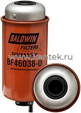 Элемент сепаратора топлива со сливом, основной Baldwin BF46038-D Baldwin  - фото, характеристики, описание.